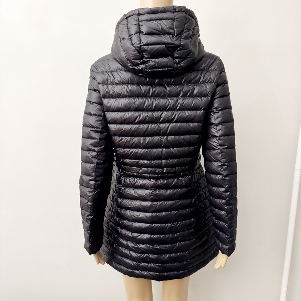 CONTEMPORAINS Lightweight Packable Winter Puffer Black Hooded Down Jacket Coat. - Picture 2 of 16